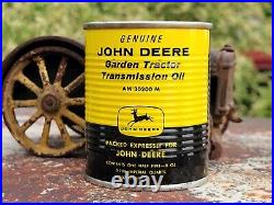 Vintage JOHN DEERE dealer oil can 50s 60s farm tractor NOS 4 leg JD sign