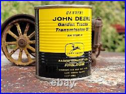 Vintage JOHN DEERE dealer oil can 50s 60s farm tractor NOS 4 leg JD sign