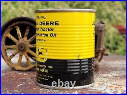 Vintage JOHN DEERE dealer oil can 50s 60s farm tractor NOS 4 leg JD sign