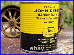 Vintage JOHN DEERE dealer oil can 50s 60s farm tractor NOS 4 leg JD sign