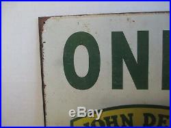 Vintage John Deer Quality Farm Equipment metal sign