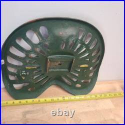 Vintage John Deere 1847 Cast Iron Tractor Seat Farm Decor Retro Sign 15 X 12