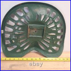 Vintage John Deere 1847 Cast Iron Tractor Seat Farm Decor Retro Sign 15 X 12