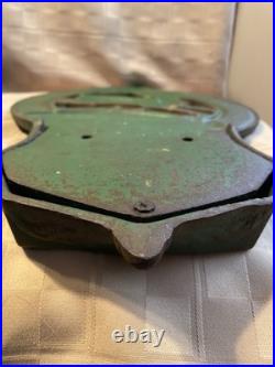 Vintage John? Deere 1847-Moline IL-Cast-Iron Wall Pocket Mailbox/Letter Holder