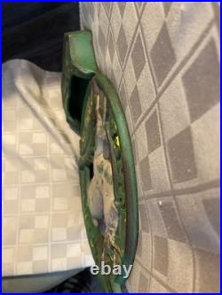 Vintage John? Deere 1847-Moline IL-Cast-Iron Wall Pocket Mailbox/Letter Holder