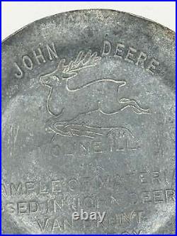 Vintage John Deere Ashtray Sample Of Material