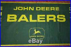 Vintage John Deere Balers Dealer Banner 4 Legged Deere Logo HUGE