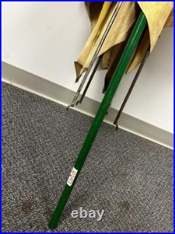Vintage John Deere Canvas Tractor Umbrella Farm Advertising Antique Complete