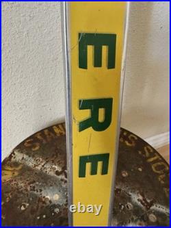 Vintage John Deere Chrome Emblem Name Plate Plaque sign