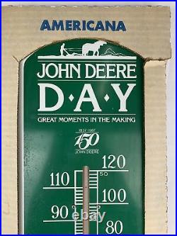 Vintage John Deere Day 150 Great Moments Outdoor Thermometer 27 1/4 X 8 1/4