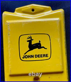 Vintage John Deere Deer 13 Metal Enamel Thermometer Sign Car Gas Oil Truck