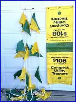 Vintage John Deere Deere Compact Utility Tractor Sales Banner and Pennants