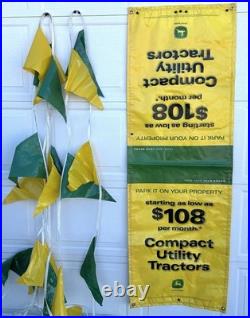 Vintage John Deere Deere Compact Utility Tractor Sales Banner and Pennants