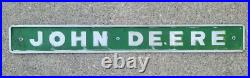 Vintage John Deere Embossed Tractor Sign Gas Oil Can Garage Farm Rustic Decor