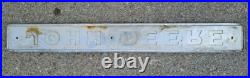 Vintage John Deere Embossed Tractor Sign Gas Oil Can Garage Farm Rustic Decor