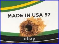 Vintage John Deere Farm Equipment Tractors 10 Porcelain Gas Oil Sign