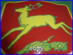 Vintage John Deere Farm Implements 36 X 12 Porcelain Metal Tractor? Sign
