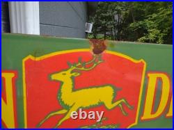 Vintage John Deere Farm Implements 36 X 12 Porcelain Metal Tractor? Sign