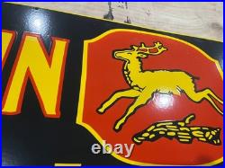Vintage John Deere Farm Implements Porcelain Enamel Sign 72x24 Inch