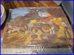 Vintage John Deere Farm Sign Pitchin For A Double Ringer Still In Bag