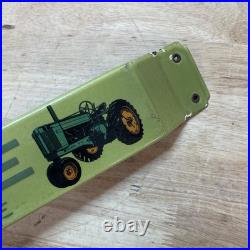 Vintage John Deere Farm Tractor 32 Door Push Pull Bar Porcelain Metal Sign