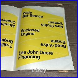Vintage John Deere Full Sheet of Pennant Decals NOS Showroom Stickers Dealer