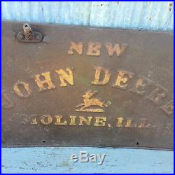 Vintage John Deere Implement Part Piece New John Deere Advertising Man Cave