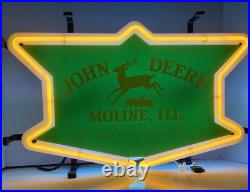 Vintage John Deere LED Style Neon Sign with iconic logo 24 x 14 Vintage John Deere LED Style Neon Sign with iconic logo 24 x 14