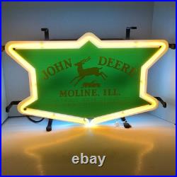 Vintage John Deere LED Style Neon Sign with iconic logo 24 x 14 Vintage John Deere LED Style Neon Sign with iconic logo 24 x 14
