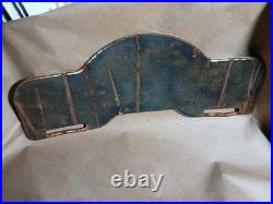 Vintage John Deere License Plate Topper Porcelain Sign Gas Oil Truck Motorcycle
