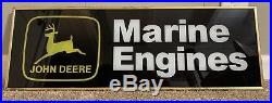 Vintage John Deere Marine Engine Sign