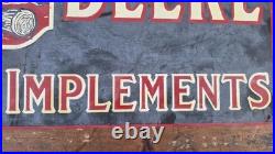 Vintage John Deere Metal Sign Quality Farm Implements 9.75h x 25.75w