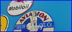 Vintage John Deere, Mobil & Union Oil Co Porcelain Oil Service Station 3 Signs