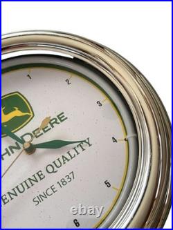 Vintage John Deere Neon Light Wall Clock Genuine Quality Since 1837 Ace UNTESTED Vintage John Deere Neon Light Wall Clock Genuine Quality Since 1837 Ace UNTESTED