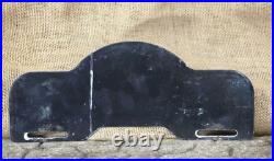 Vintage John Deere Porcelain License Plate Topper Davenport Washington 11 X 5