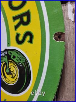 Vintage John Deere Porcelain Sign 30 Large Farming Tractor Dealer Sales Service Vintage John Deere Porcelain Sign 30 Large Farming Tractor Dealer Sales Service