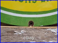 Vintage John Deere Porcelain Sign 30 Large Farming Tractor Dealer Sales Service Vintage John Deere Porcelain Sign 30 Large Farming Tractor Dealer Sales Service