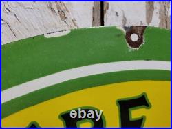 Vintage John Deere Porcelain Sign 30 Large Farming Tractor Dealer Sales Service Vintage John Deere Porcelain Sign 30 Large Farming Tractor Dealer Sales Service