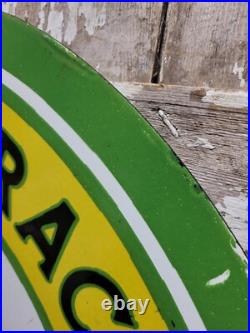 Vintage John Deere Porcelain Sign 30 Large Farming Tractor Dealer Sales Service Vintage John Deere Porcelain Sign 30 Large Farming Tractor Dealer Sales Service