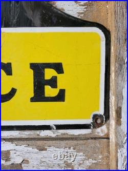 Vintage John Deere Porcelain Sign 3ft Old 1972 Quality Farm Tractor Equipment