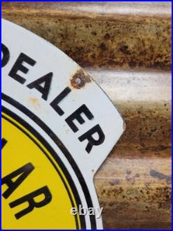 Vintage John Deere Porcelain Sign Caterpillar International Harvester Tractor