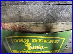 Vintage John Deere Porcelain Sign Gas Farm Tractor Motor Oil Dealer Sales 18 Vintage John Deere Porcelain Sign Gas Farm Tractor Motor Oil Dealer Sales 18