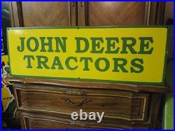 Vintage John Deere Porcelain Sign Old 36 Farming Tractor Dealer Sales Service