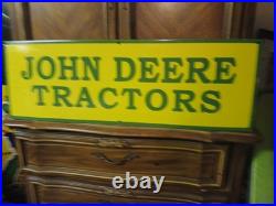 Vintage John Deere Porcelain Sign Old 36 Farming Tractor Dealer Sales Service