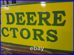 Vintage John Deere Porcelain Sign Old 36 Farming Tractor Dealer Sales Service