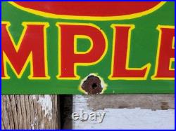 Vintage John Deere Porcelain Sign Old 36 Farming Tractor Dealer Sales Service