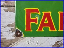 Vintage John Deere Porcelain Sign Old 36 Farming Tractor Dealer Sales Service