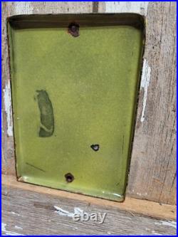 Vintage John Deere Porcelain Sign Old 7 Farm Implements Tractor Dealer Sales