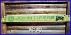 Vintage John Deere Porcelain Sign Old Door Push Bar Farm Equipment Tractor 32