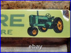 Vintage John Deere Porcelain Sign Old Door Push Bar Farm Equipment Tractor 32